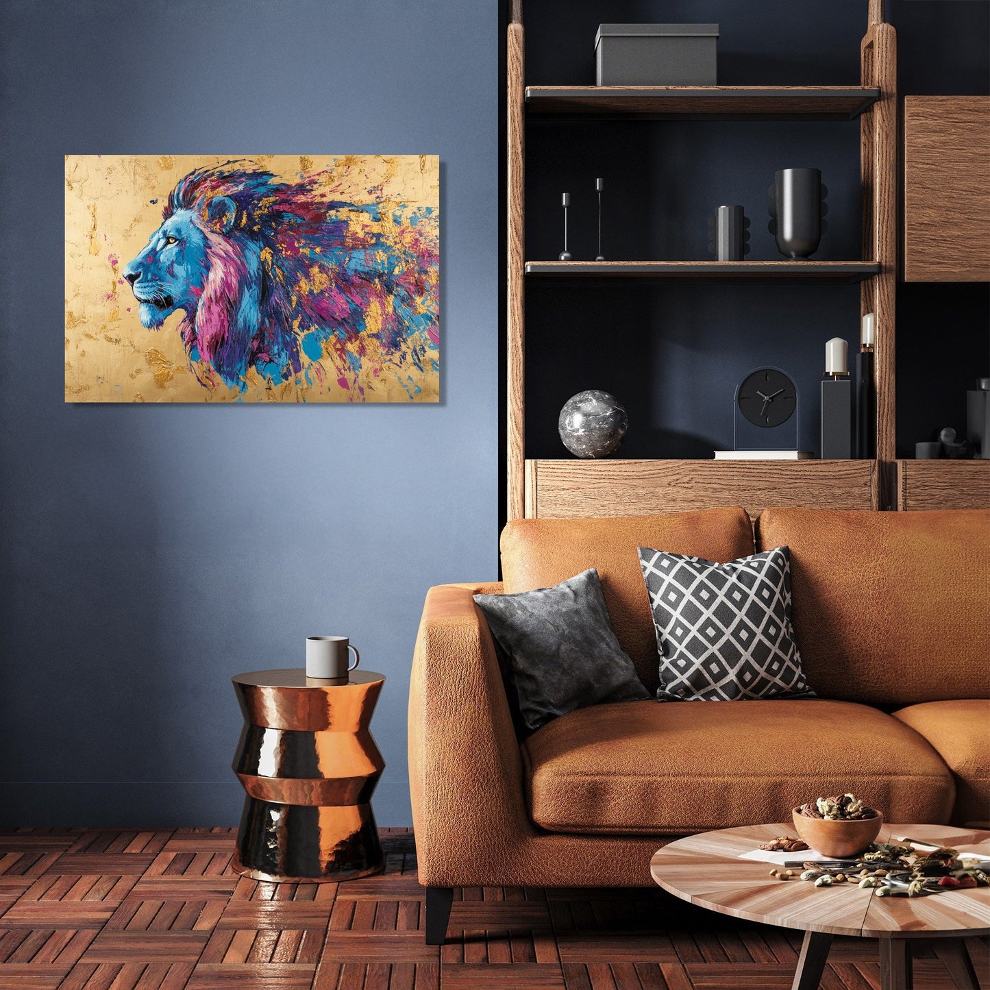 Lion's Sunset Canvas