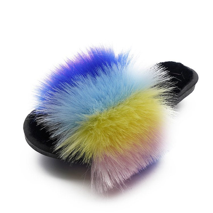 New Style European And American Casual Flat Slippers For Autumn Winter