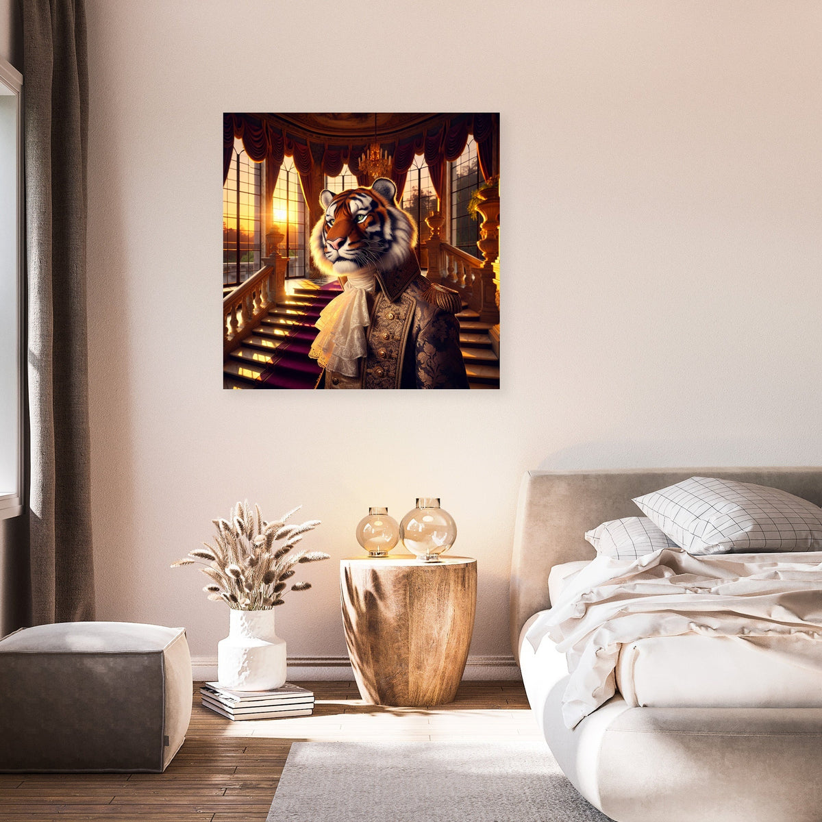Regal Tiger Sunset Majesty Canvas