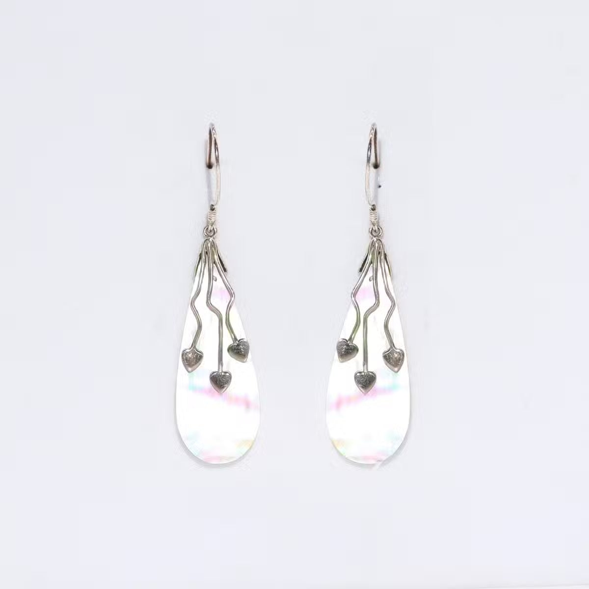 Shell & Silver Earings