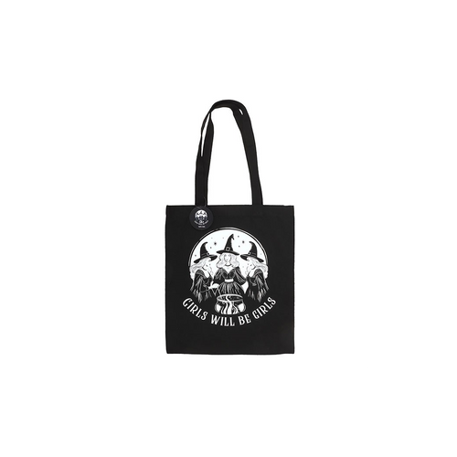 Girls Will Be Girls Witchy Polycotton Tote Bag