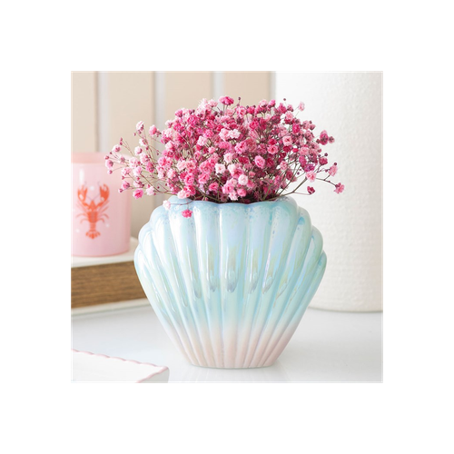 Iridescent Shell Vase