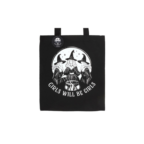 Girls Will Be Girls Witchy Polycotton Tote Bag