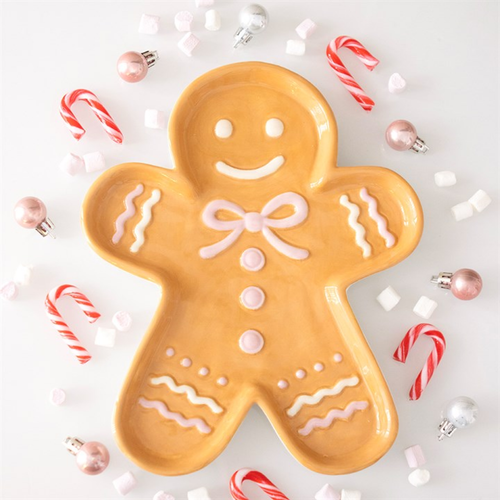 Sugarplum Bakery Gingerbread Man serving Plate