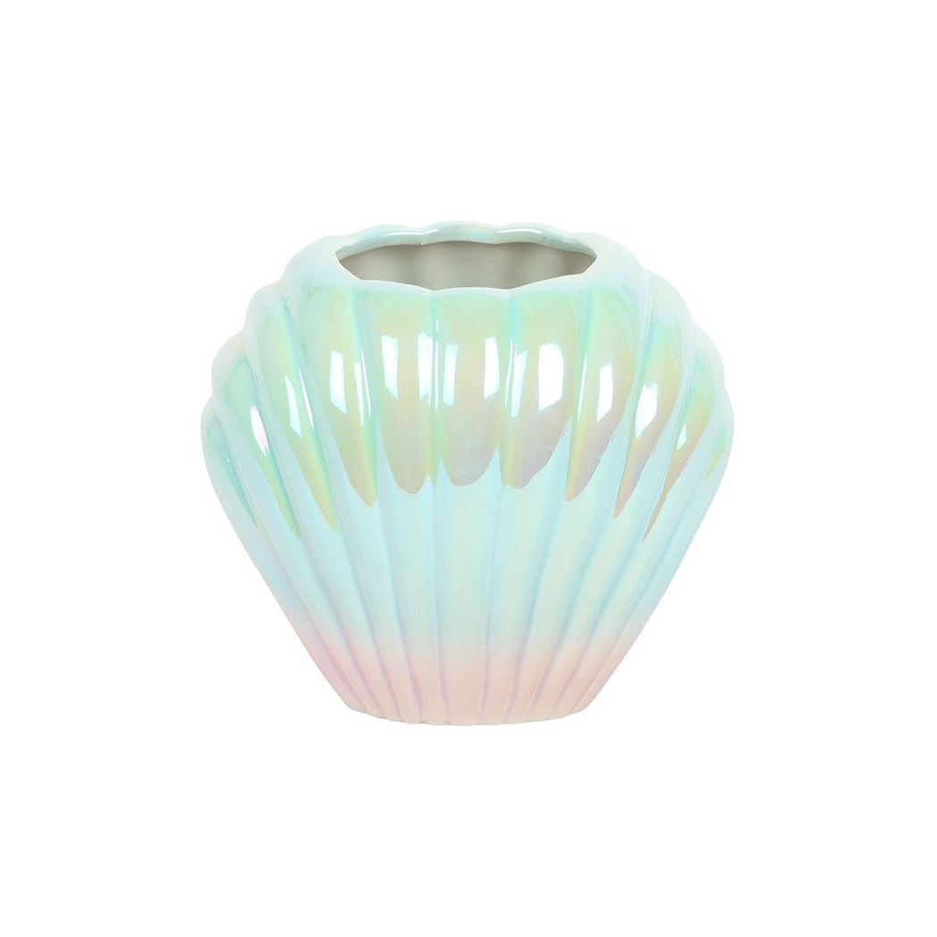 Iridescent Shell Vase