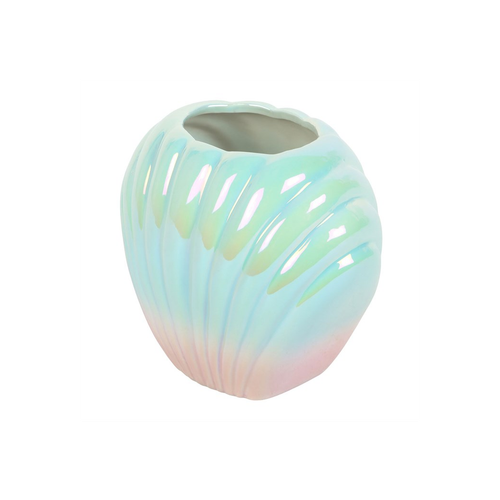 Iridescent Shell Vase