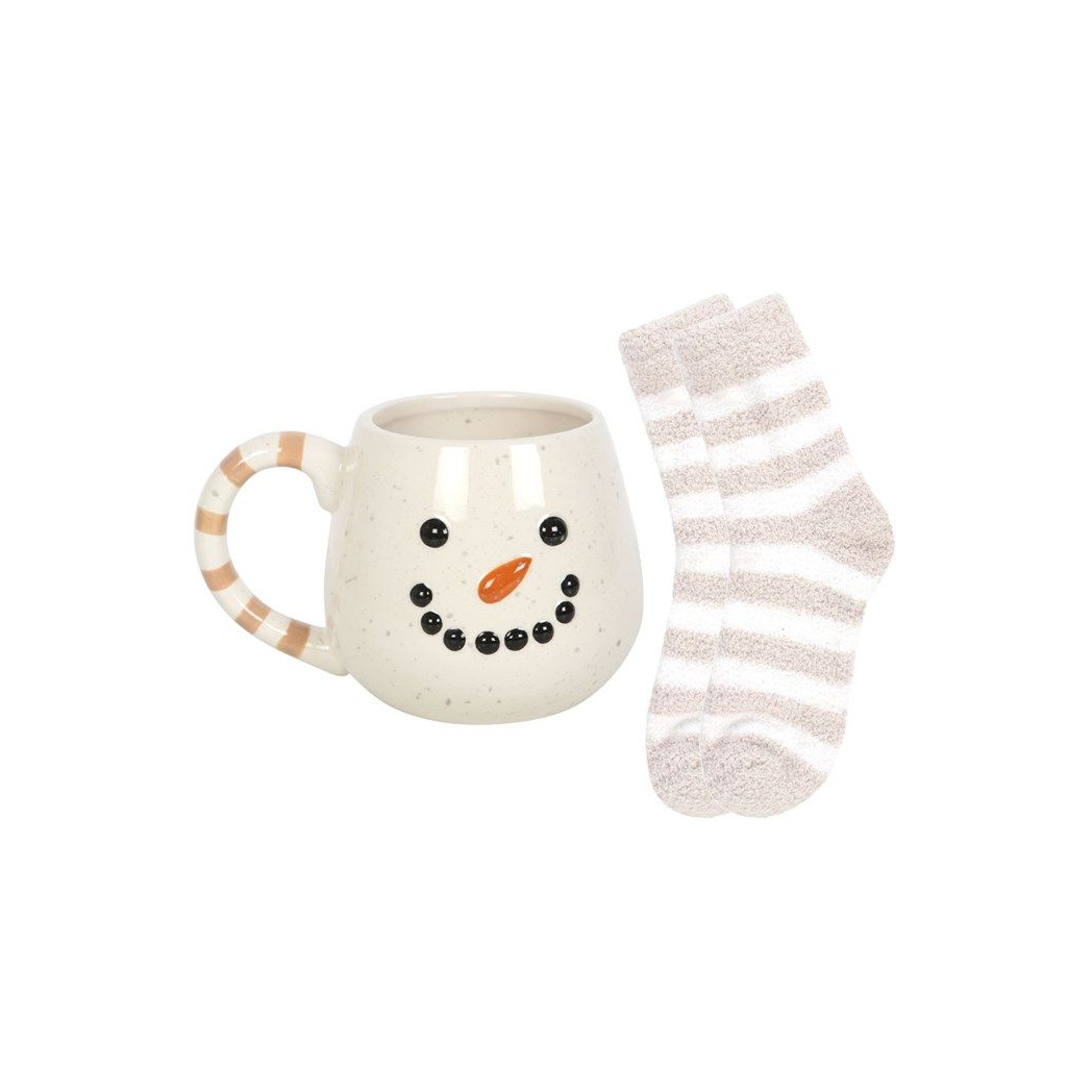 Snowman Mug and Socks Set