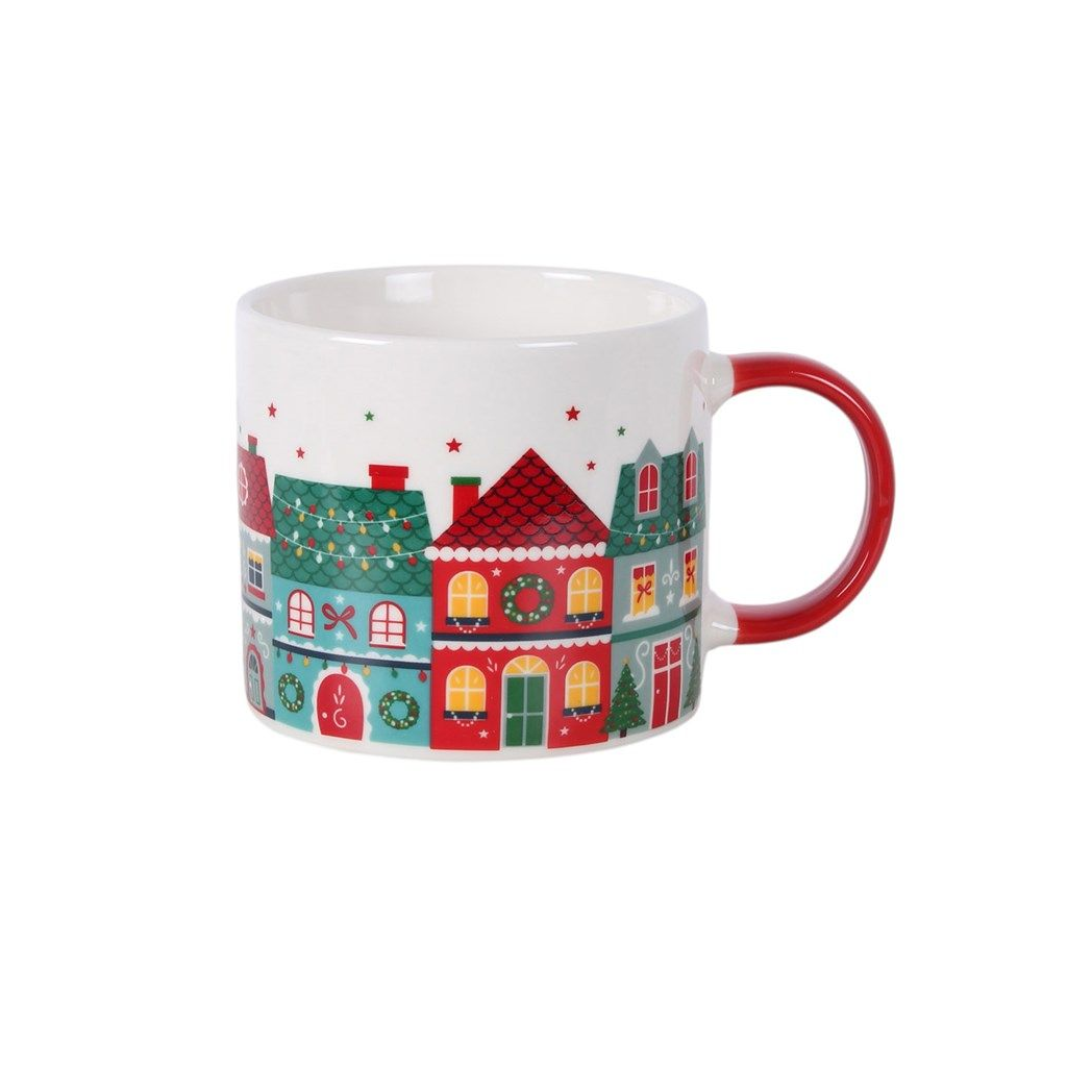 Christmas Street Print Mug