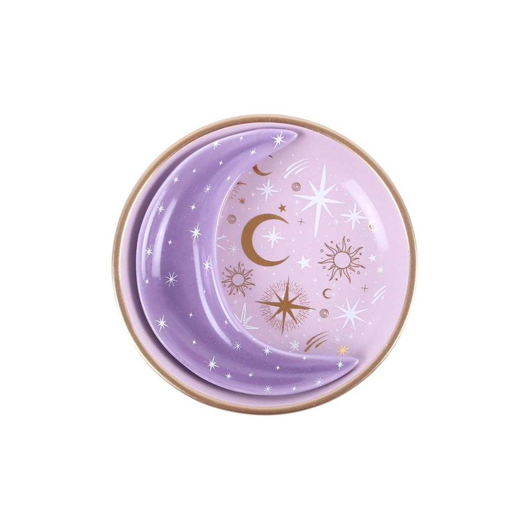 Purple Moon Stacking Trinket Dishes