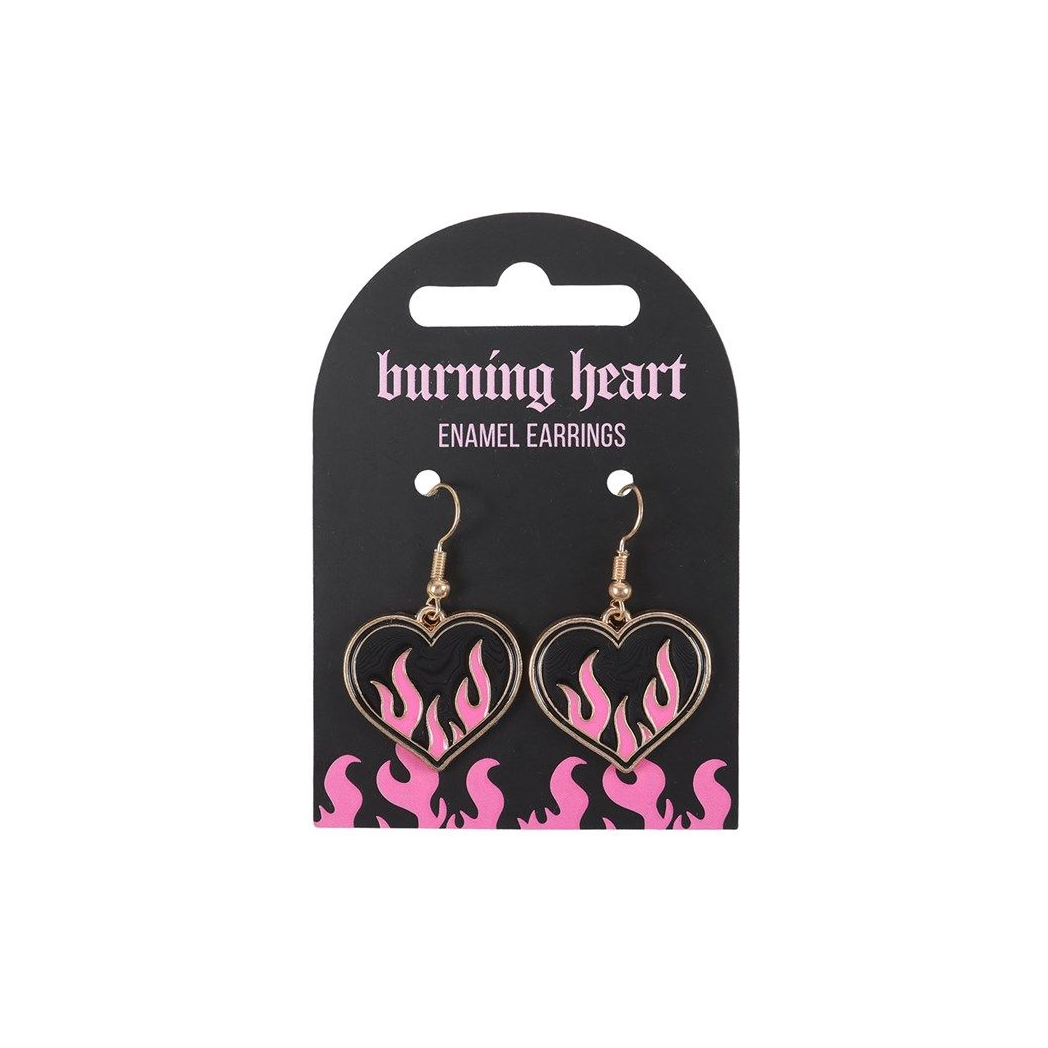 Burning Heart Earrings