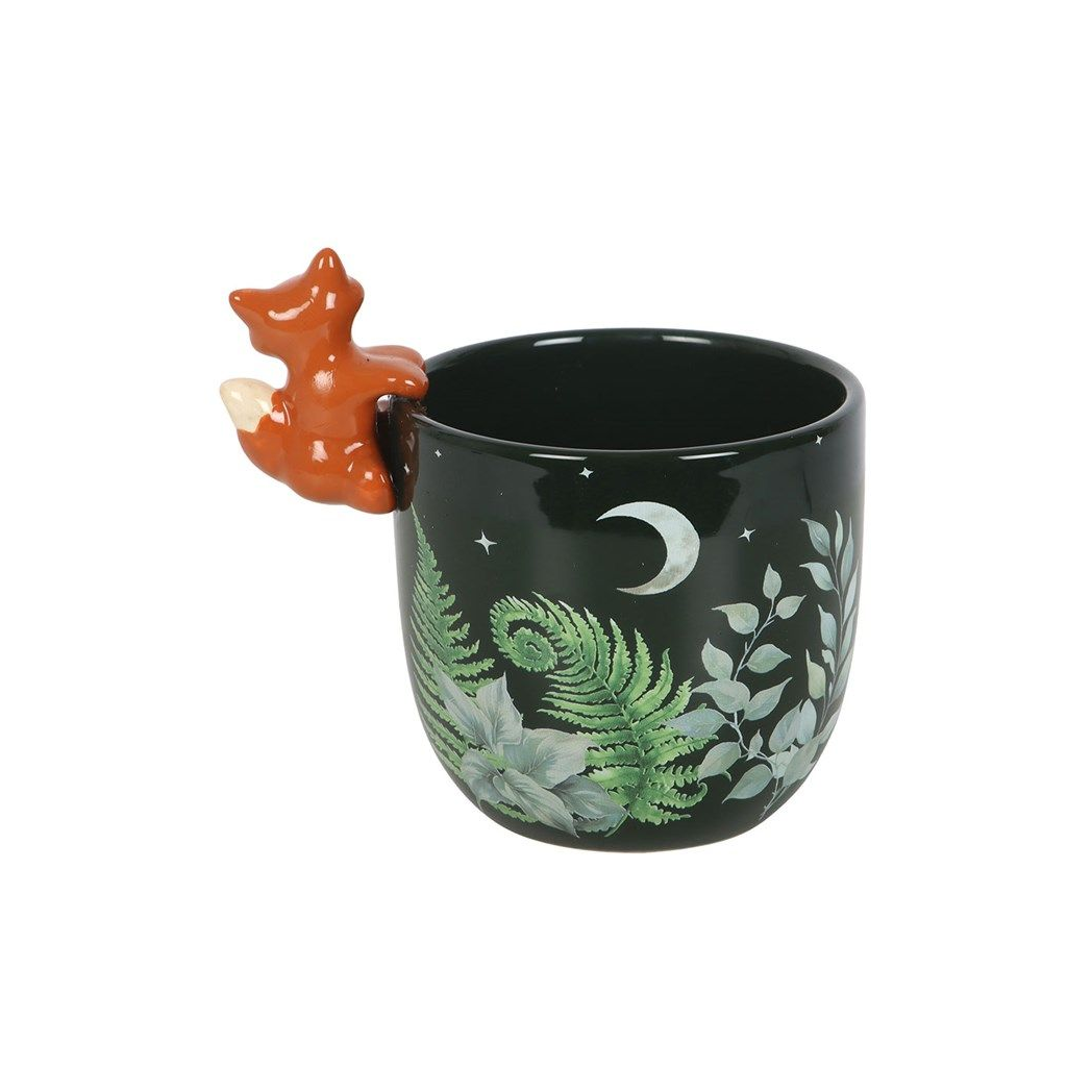 Green Forest Plant Pot with Fox