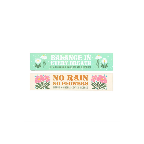 Set of 2 No Rain, No Flowers Incense Stick Packs