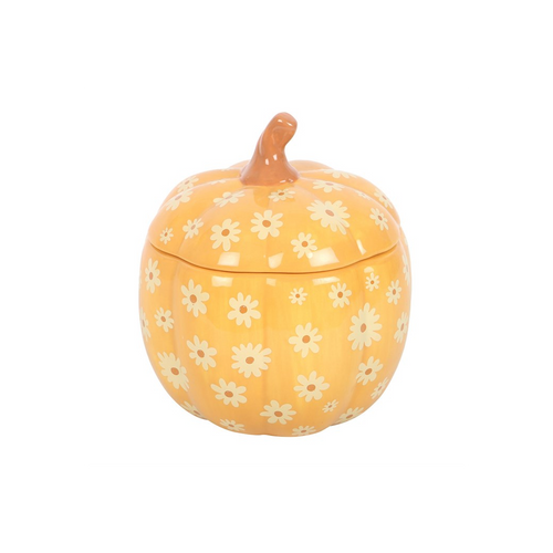 Groovy Floral Pumpkin Oil Burner