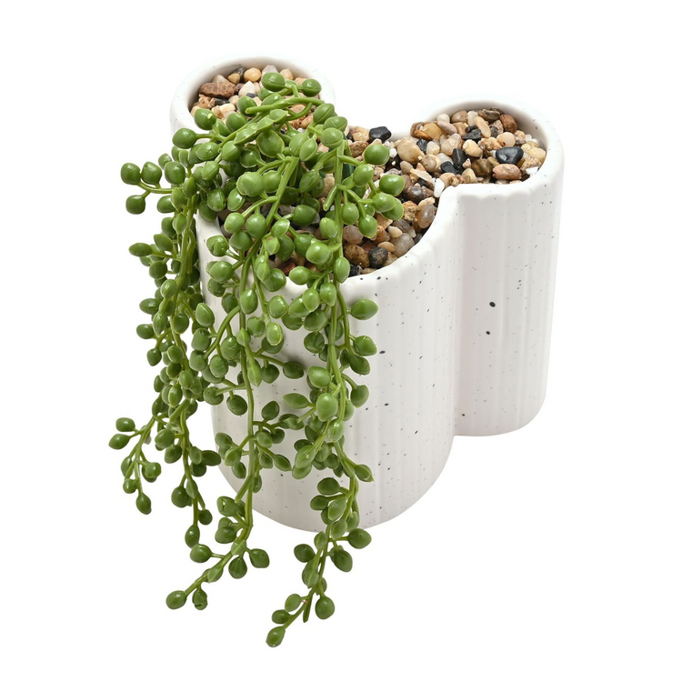 Disney Mickey Shapes Planter with Faux Plant