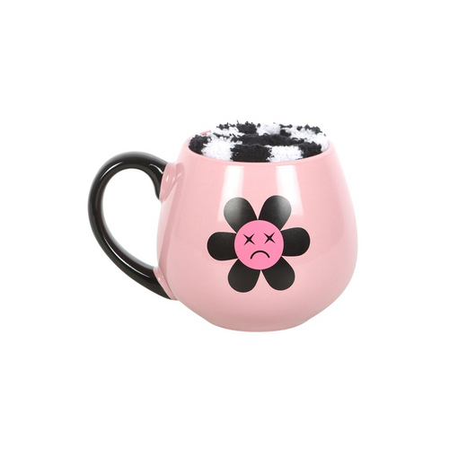 Sad Flower Mug and Socks Set