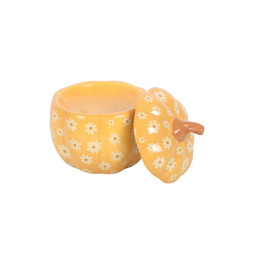 Groovy Floral Pumpkin Oil Burner