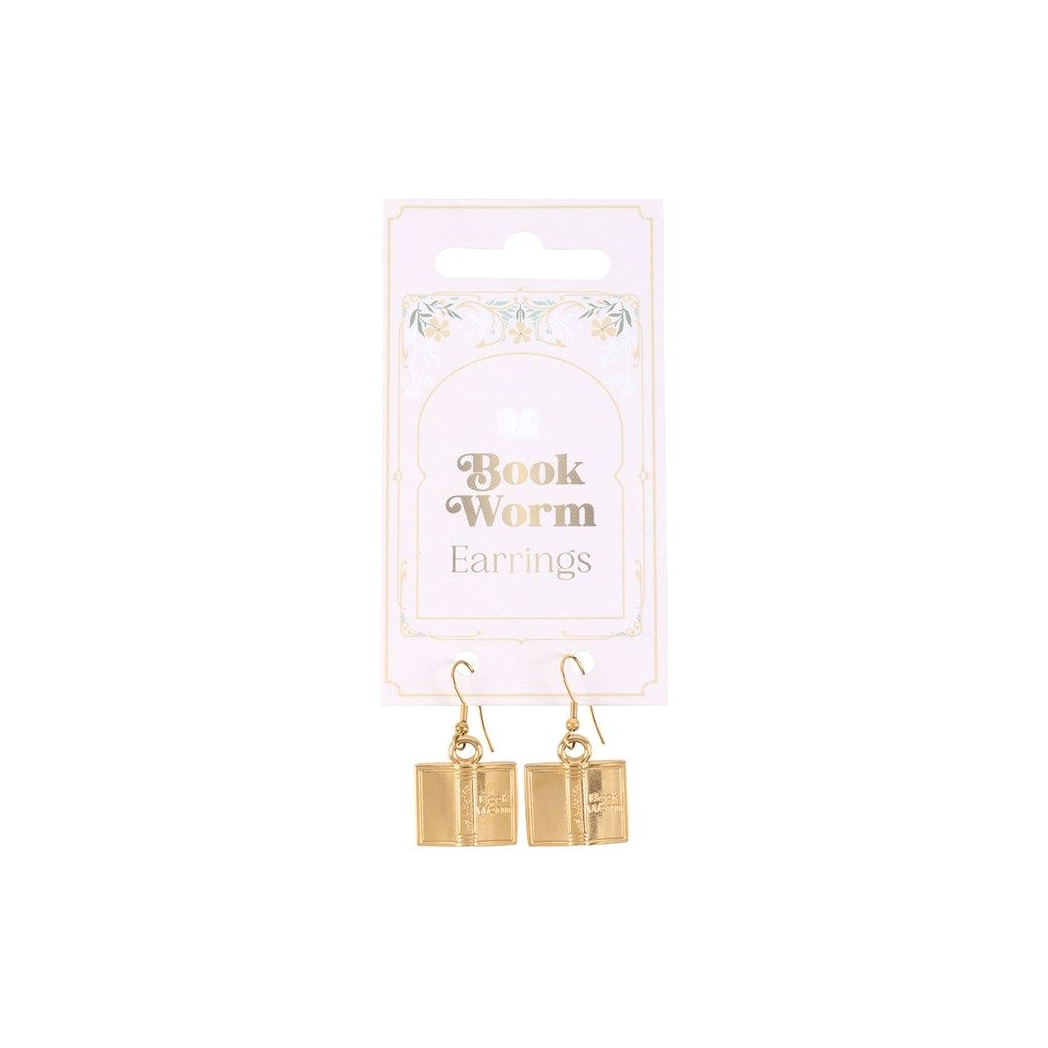 Book Worm Earrings