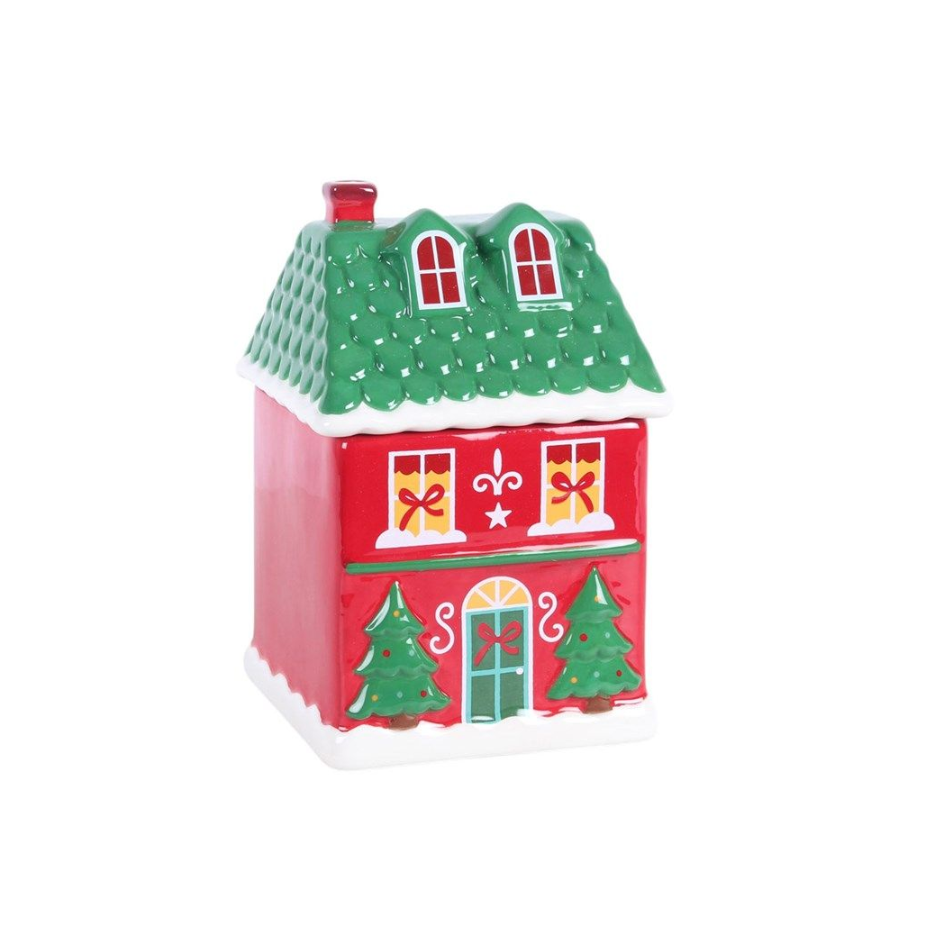 Red Christmas House Oil Burner