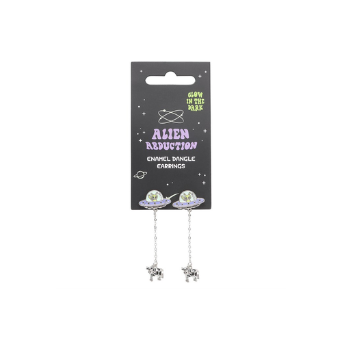 Glow in the Dark Alien Abduction Dangle Earrings