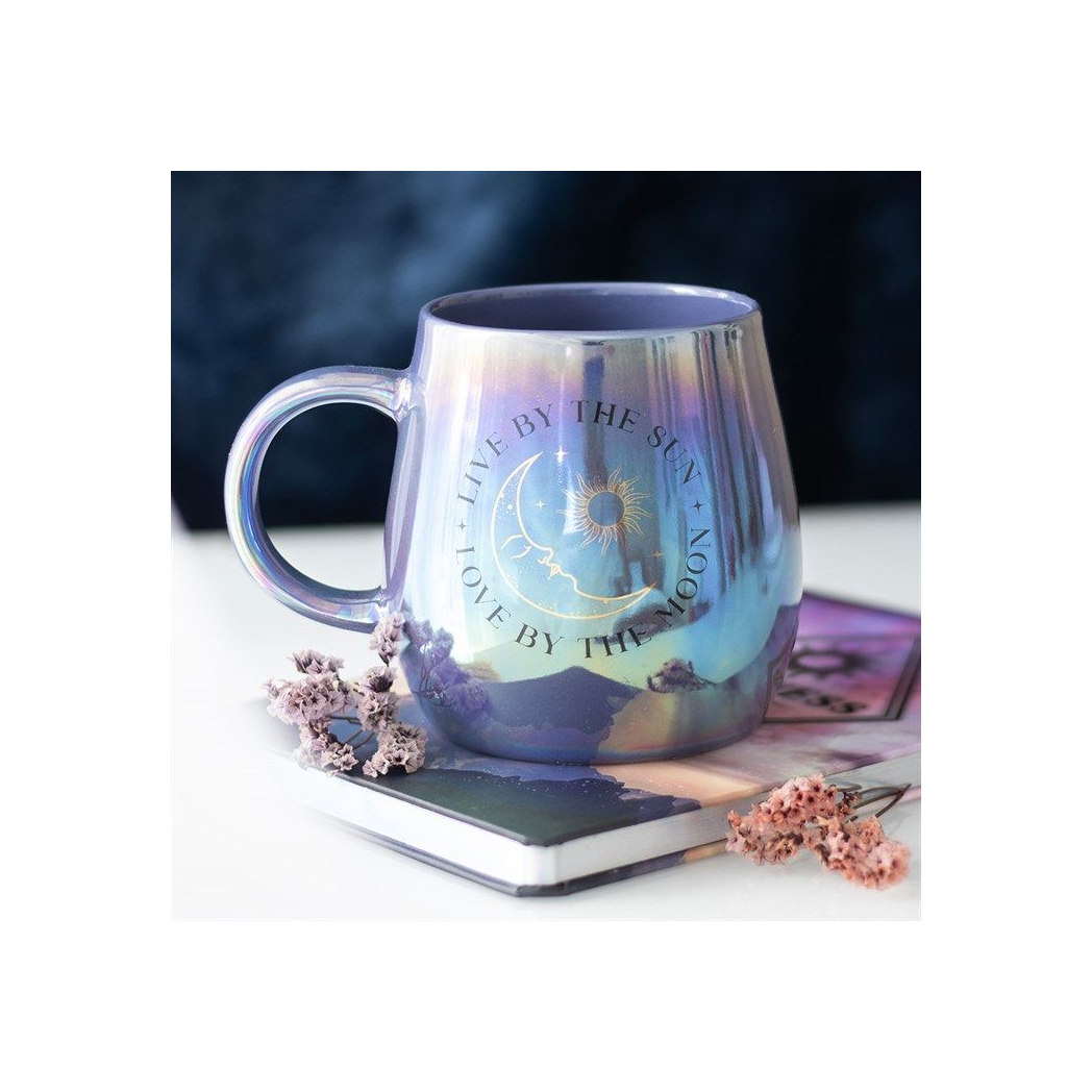 Live by the Sun Love by the Moon Iridescent Mug