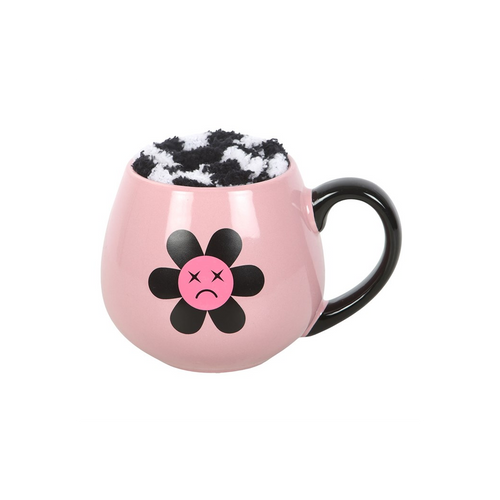 Sad Flower Mug and Socks Set