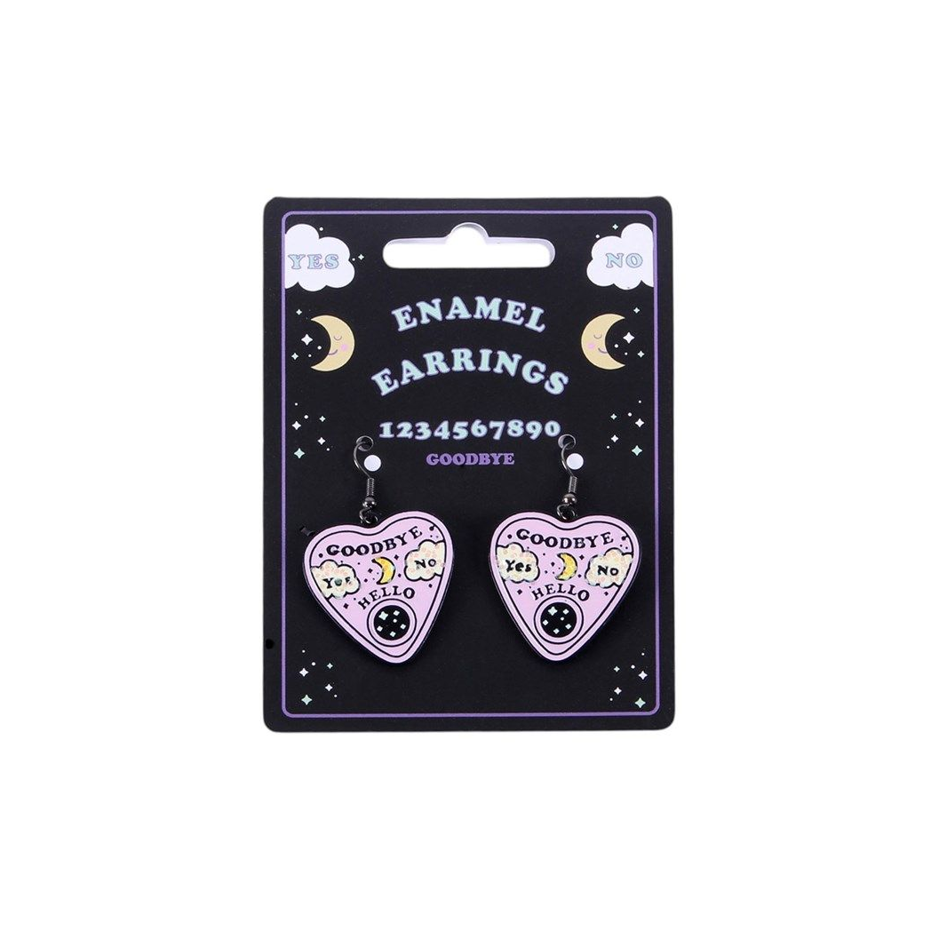 Pastel Talking Board Planchette Earrings