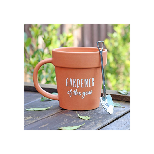 Gardener of the Year Pot Mug and Shovel Spoon