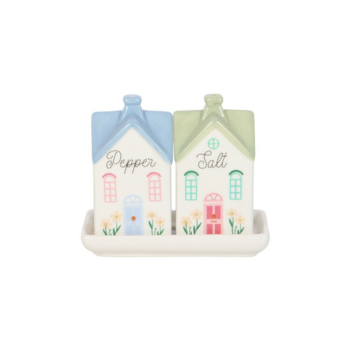 Pastel House Salt and Pepper Shakers