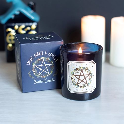 Solstice Wreath Smoky Amber & Vanilla Candle