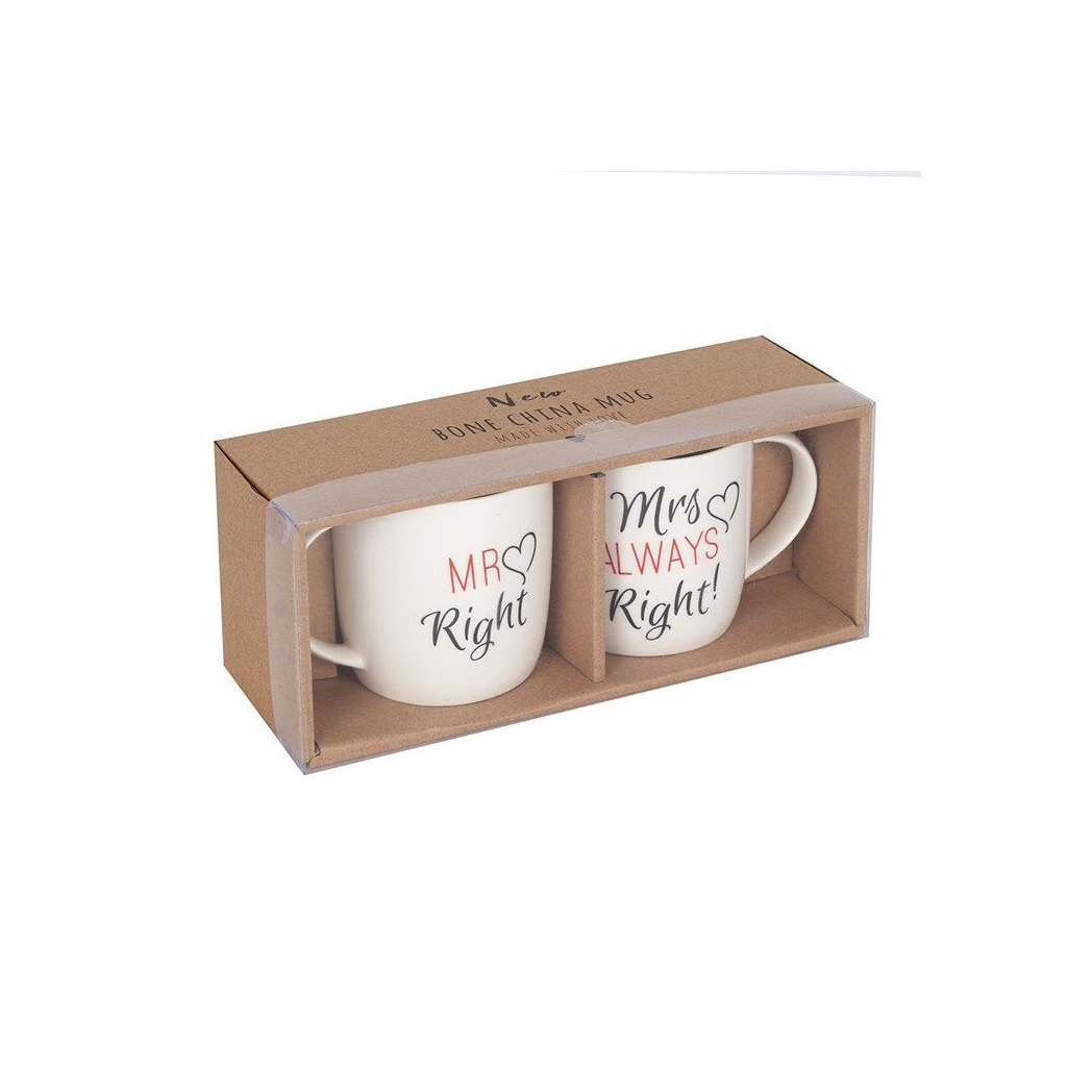 Set of 2 Mr & Mrs Mugs