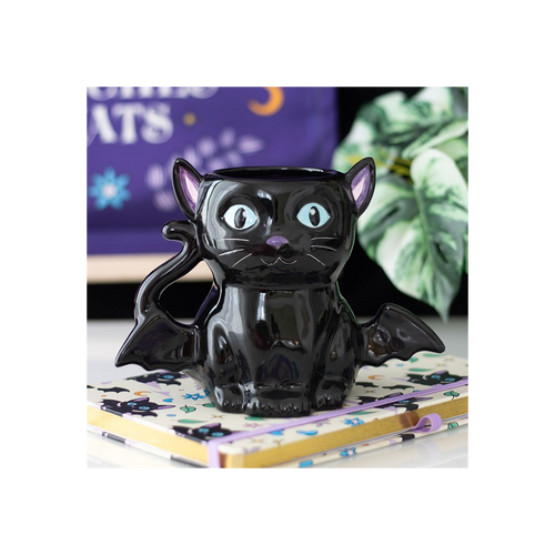 Cute and Creepy Bat Cat Mug