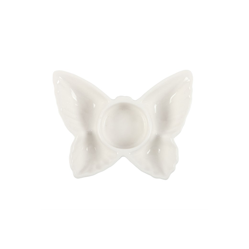 White Butterfly Tealight Candle Holder