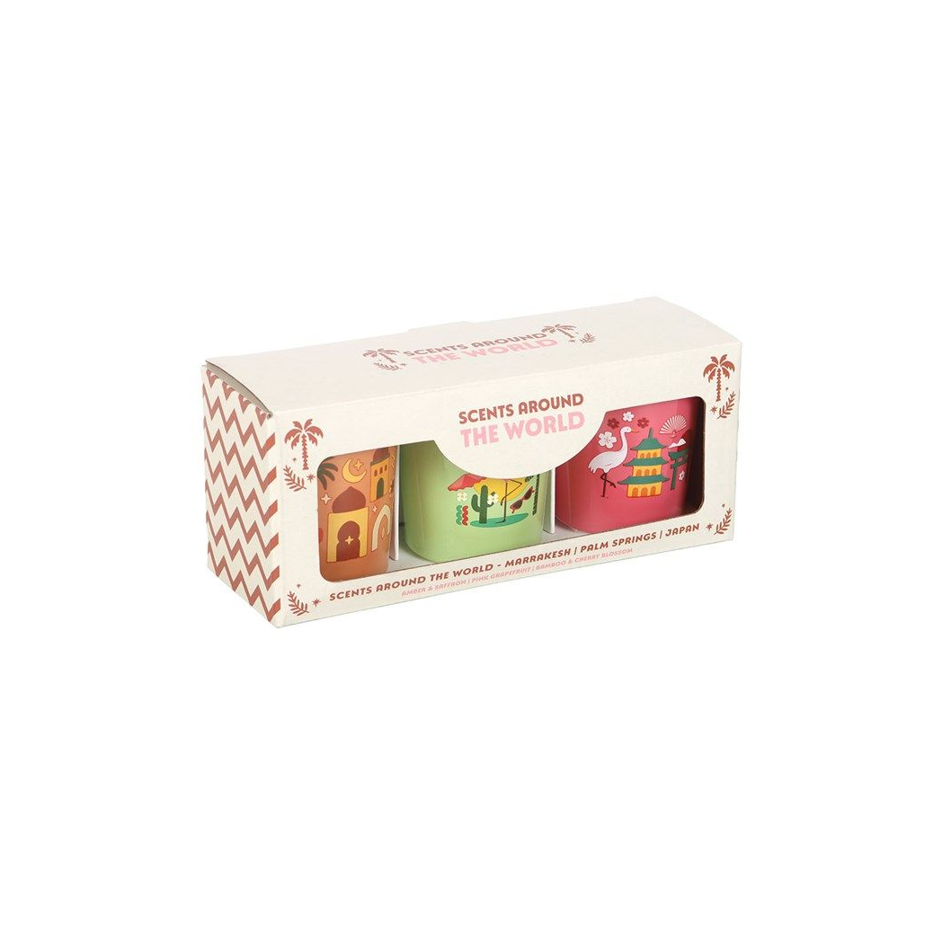 Scents Around the World scented Candle Trio