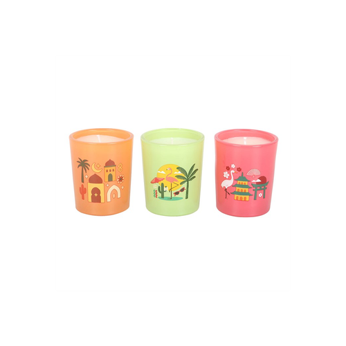 Scents Around the World scented Candle Trio