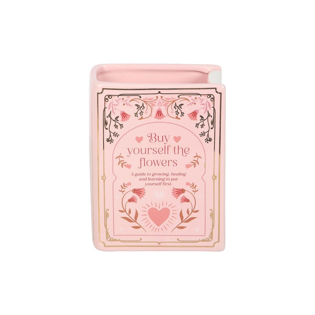 Pink Book Shaped Vase