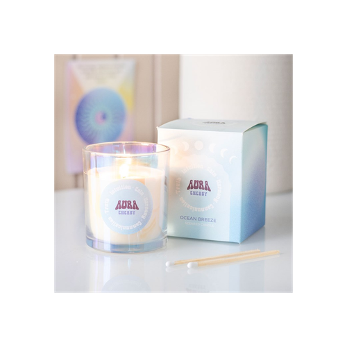 Aura Energy Ocean Breeze lridescent Candle
