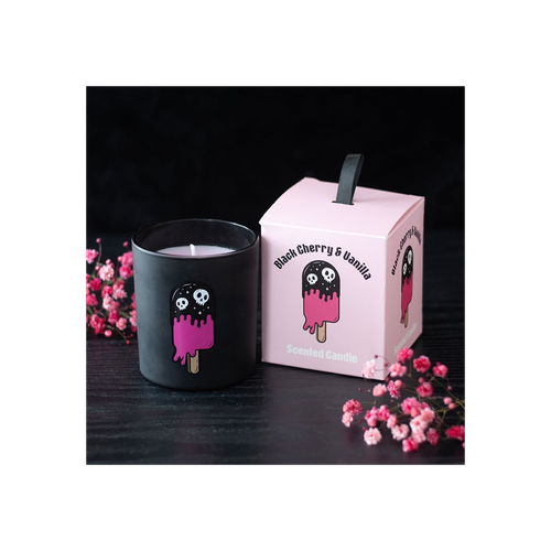 Black Cherry & Vanilla scented Candle