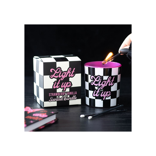 Light It Up strawberry Vanilla Candle