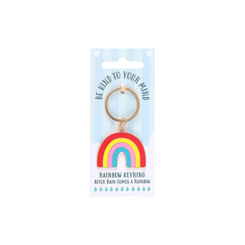 Be Kind to Your Mind Rainbow Keyring