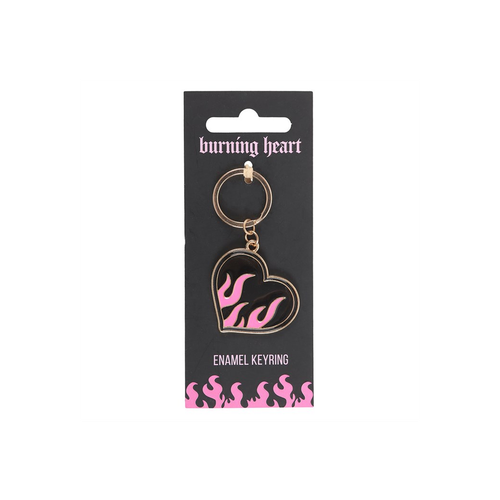 Burning Heart Keyring