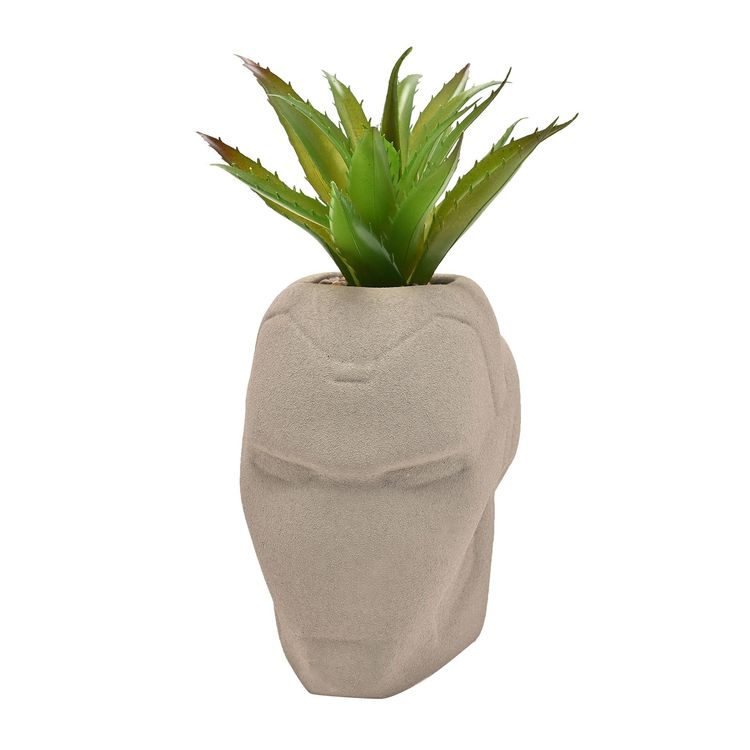 Marvel Iron Man Planter With Faux Plant