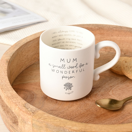 Moments Mug With Inside Words - Mum