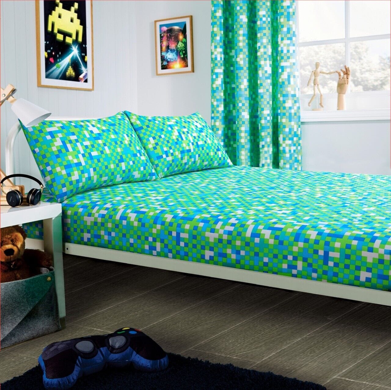 OLIVIA ROCCO Gamer Kids Duvet Cover Set Durable 100% Microfibre s Boys And Girls Vibrant