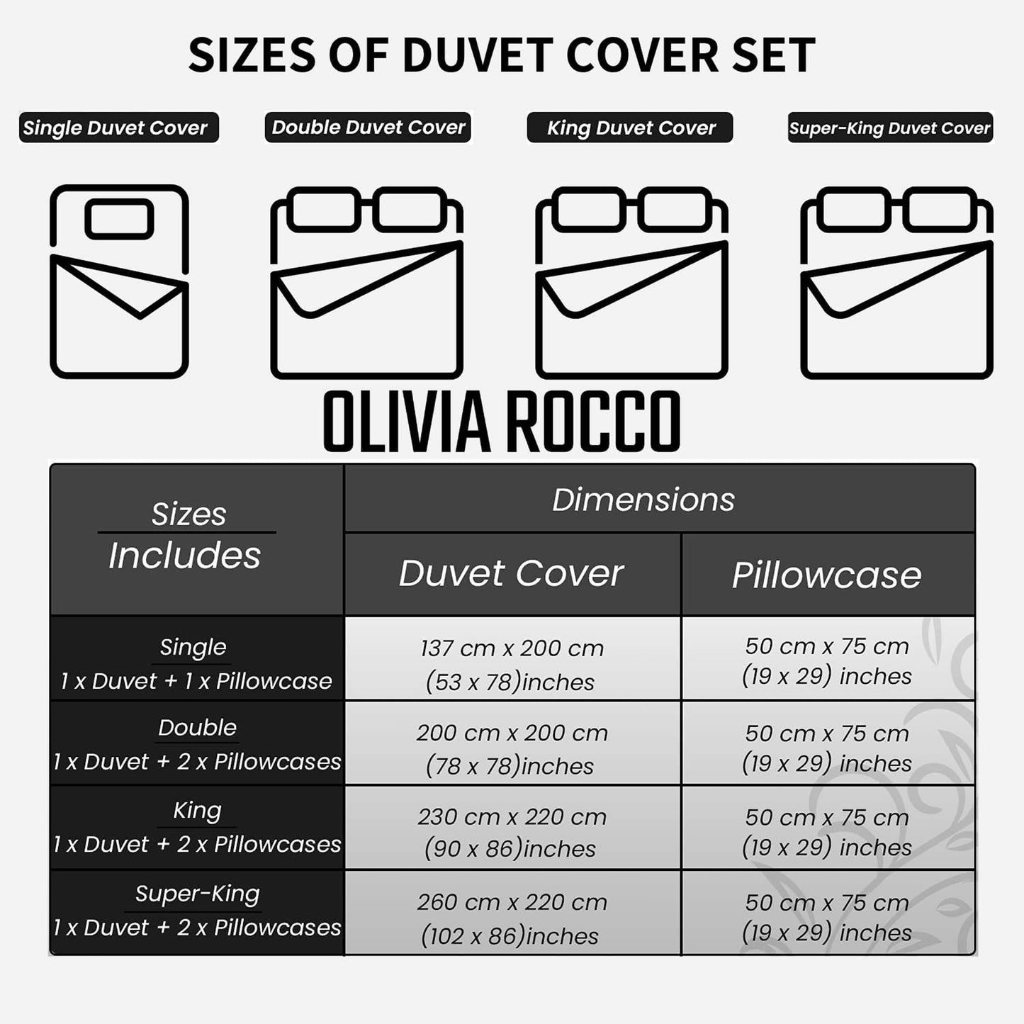 OLIVIA ROCCO Textured Pintuck Ruffles Pleated Microfibre Duvet Cover Set With Pillowcases