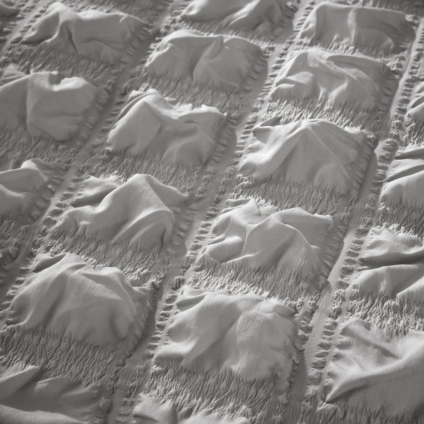 OLIVIA ROCCO Soho Grey Microfibre Duvet Cover Set With Pillowcases Quilted Super Soft