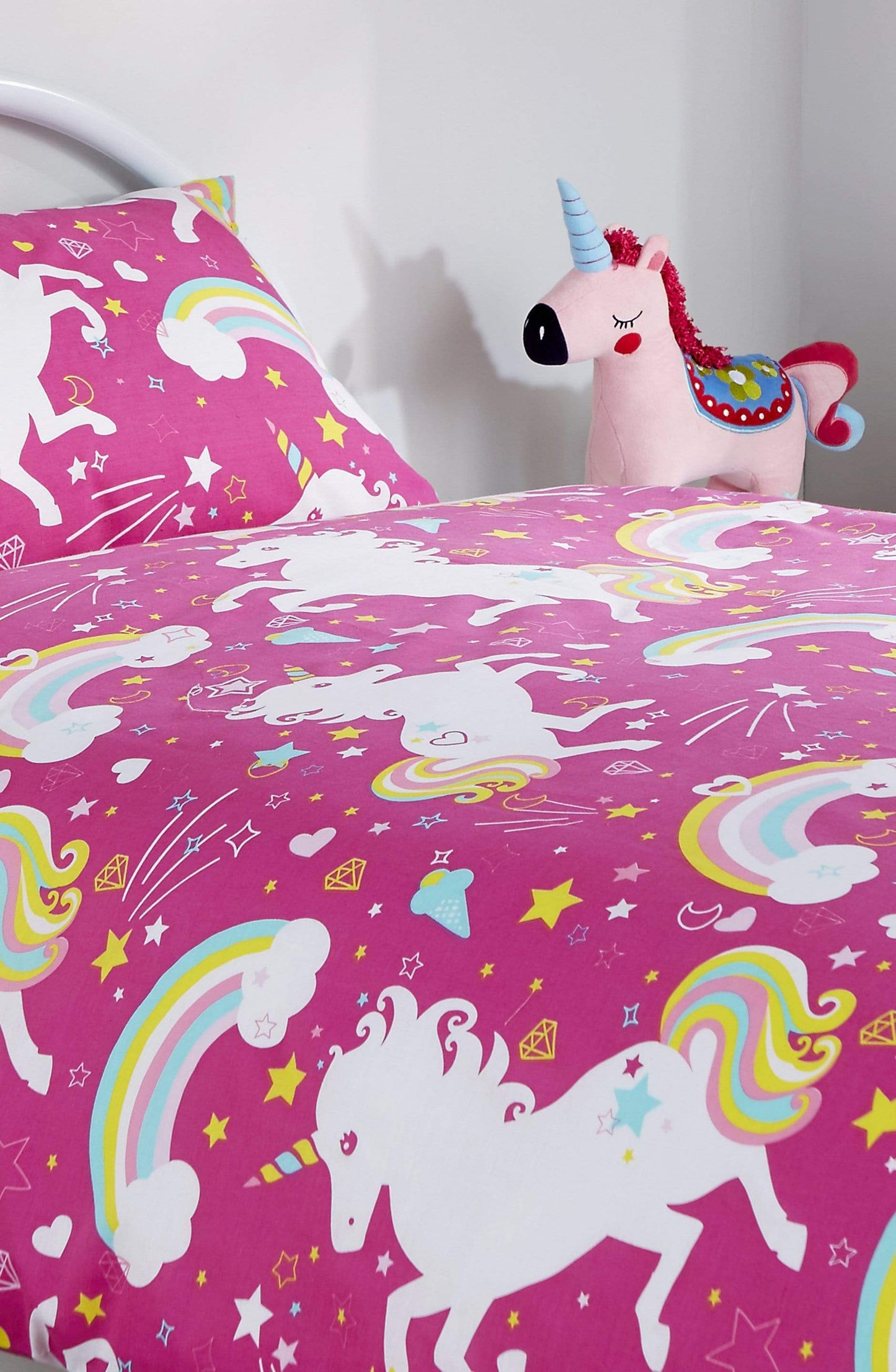 OLIVIA ROCCO Unicorn Duvet Cover Set For Kids Cotton-Rich OEKO-TEX Certified Whimsical