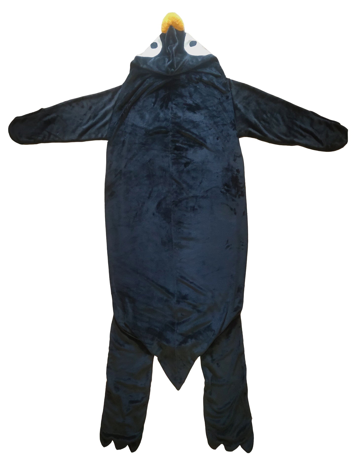 OLIVIA ROCCO Oversized Penguin Wearable Blanket Hoodie Fleece With Sleeves One Size