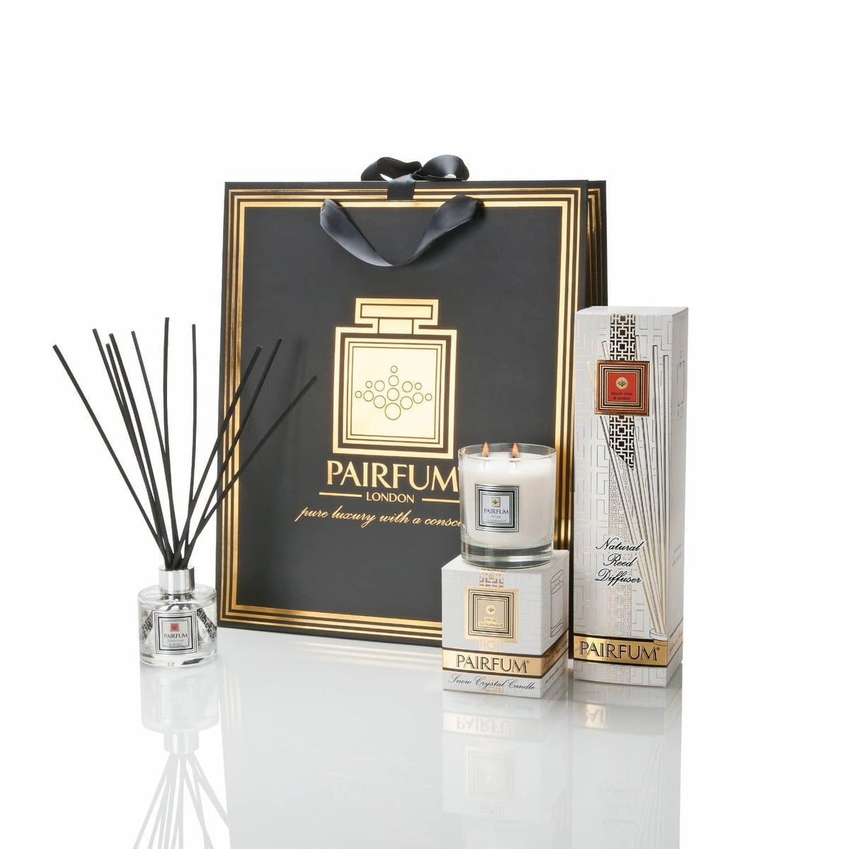 Pairfum London The Snow Crystal Candle ‘Eau de Parfum’ Pink Lavender 200g