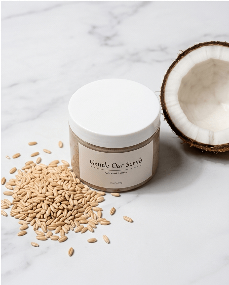 Coconut Cream Gentle Oat Face Scrub
