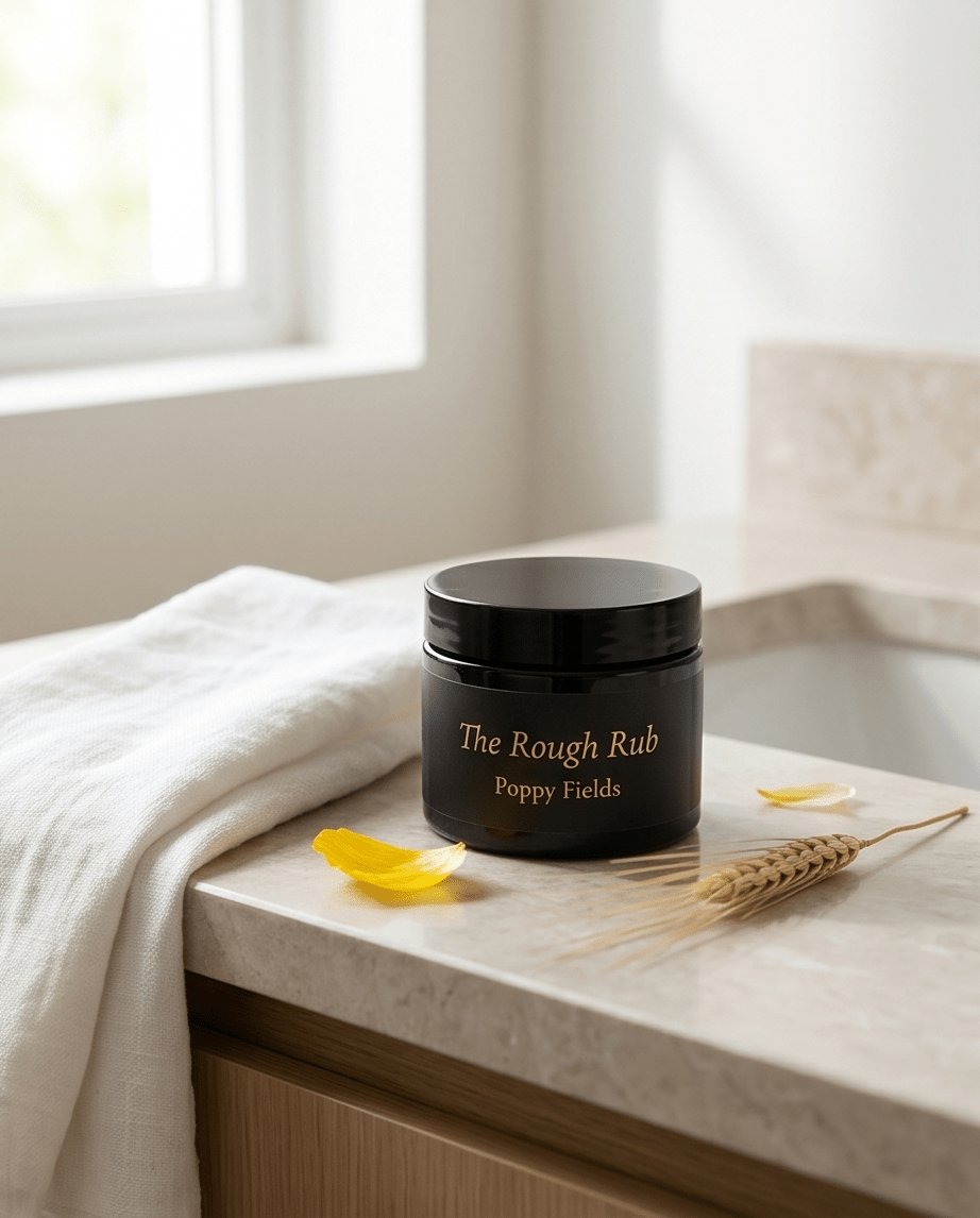 The Rough Rub Body Scrub - Poppy Fields